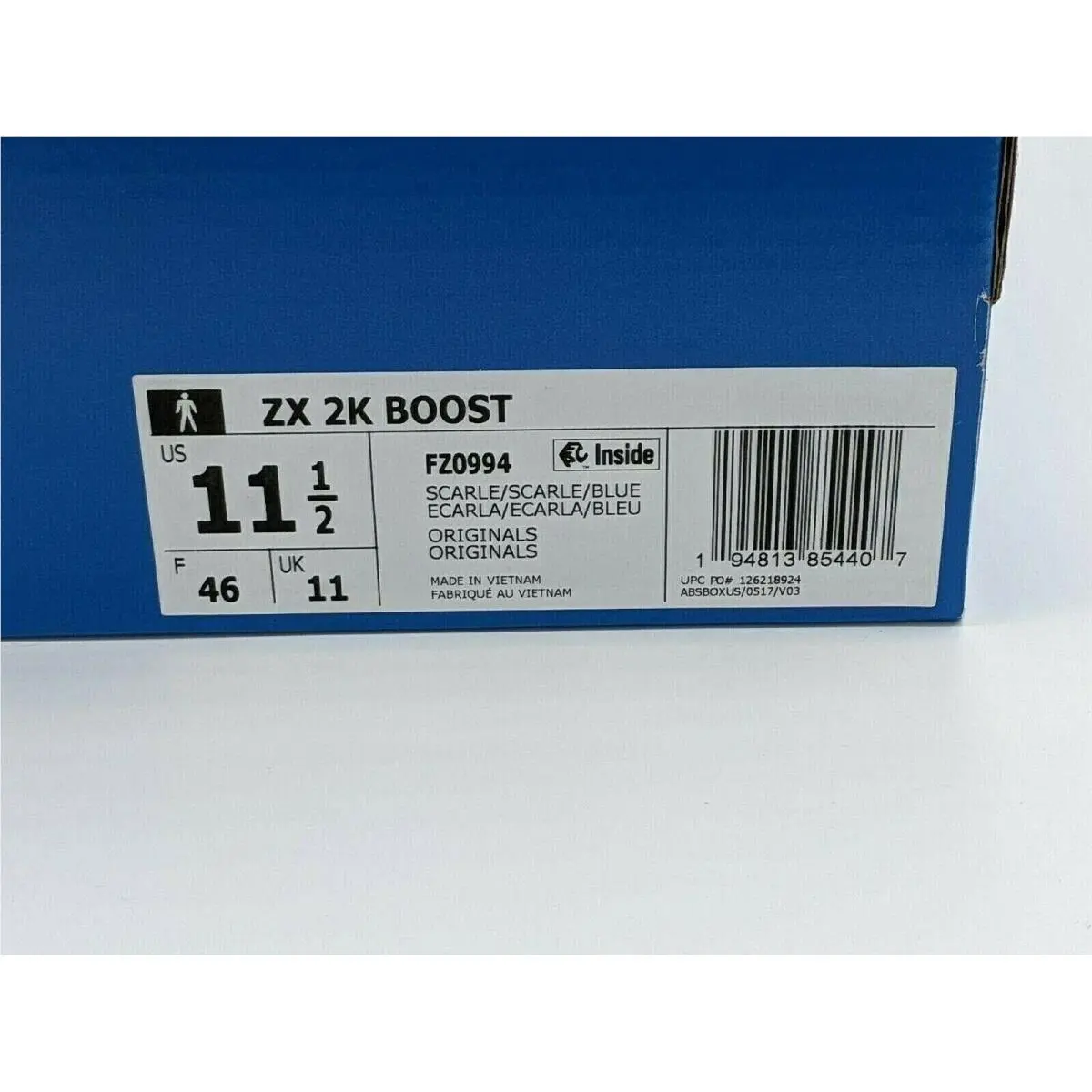 Adidas shoes - Adidas Originals ZX 2K Boost - FZ0994 - Red Blue 10