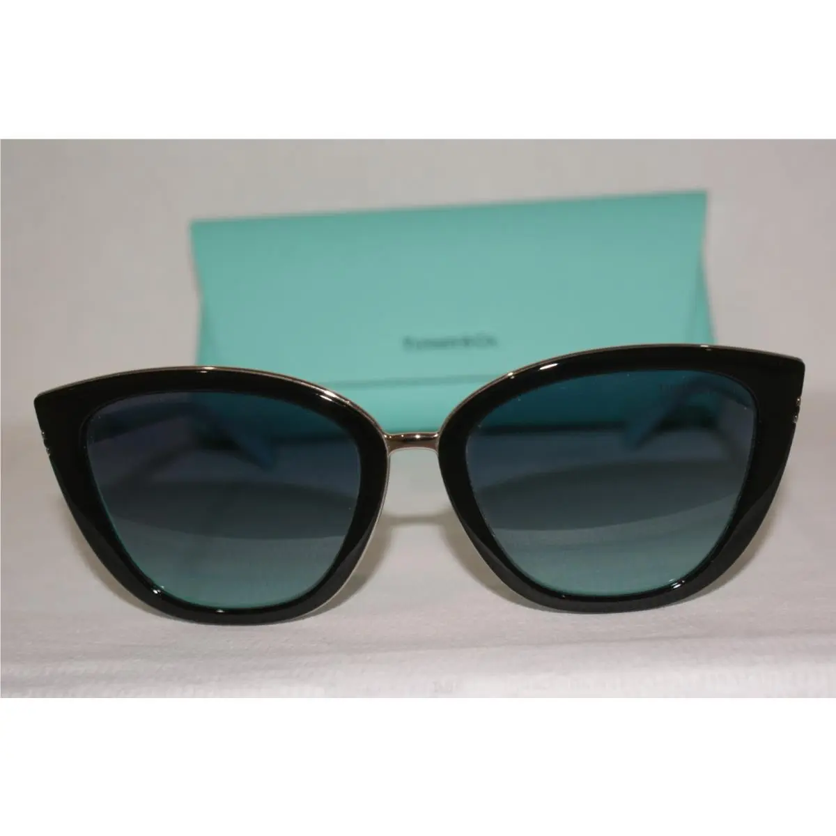 Tiffany Sunglasses 4152 Black/silver 8001/9S 55-18 W Case