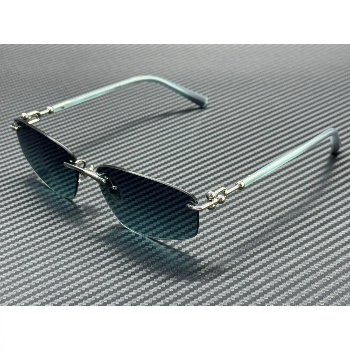 Tiffany TF3114 60012G Silver Azure Grey Gradient Women`s 59 mm Sunglasses