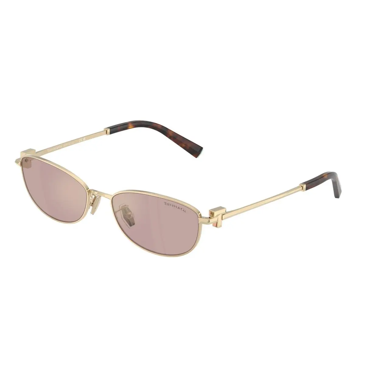 Tiffany TF3115 6189VS Pale Gold Lt Violet Mirror Internal 56mm Unisex Sunglasses