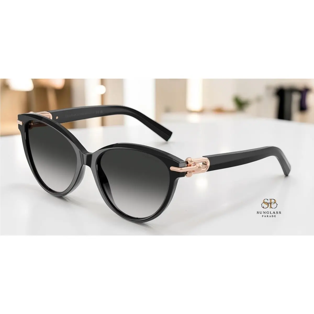 Tiffany TF4261 80013C Black Grey Gradient 56 mm Women`s Sunglasses by Tiffany & Co.