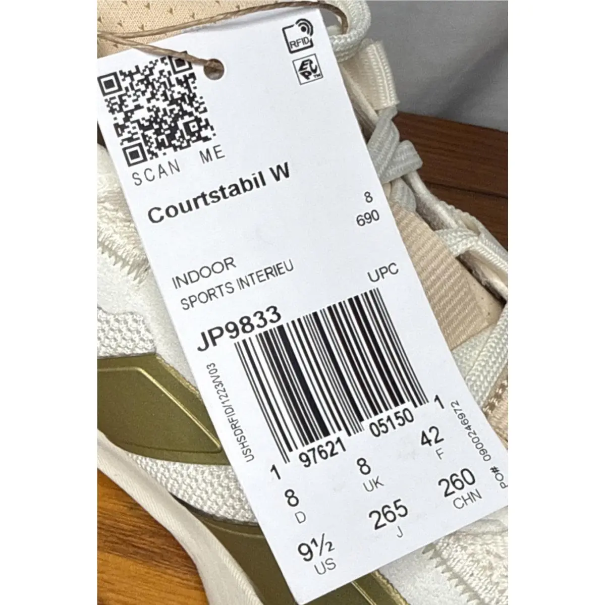 Adidas shoes - adidas Courtstabil Volleyball - Courtstabil Volleyball - JP9833 - Off White (UPC: 0197621051501) 13
