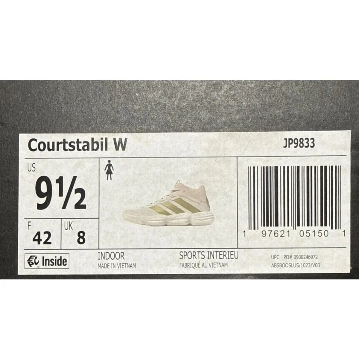 Adidas shoes - adidas Courtstabil Volleyball - Courtstabil Volleyball - JP9833 - Off White (UPC: 0197621051501) 3