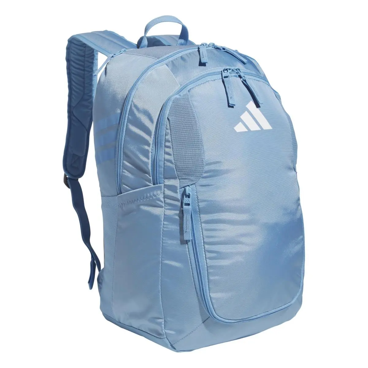 Adidas Light Blue Backpack with Water Resistant Base and Warranty For Sports Gear