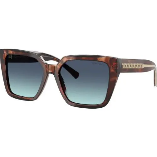 Tiffany Tiffany & Co TF4235 8421/9S Co TF4235 8421/9S Spotted Brown Havana Gradient Sunglasses
