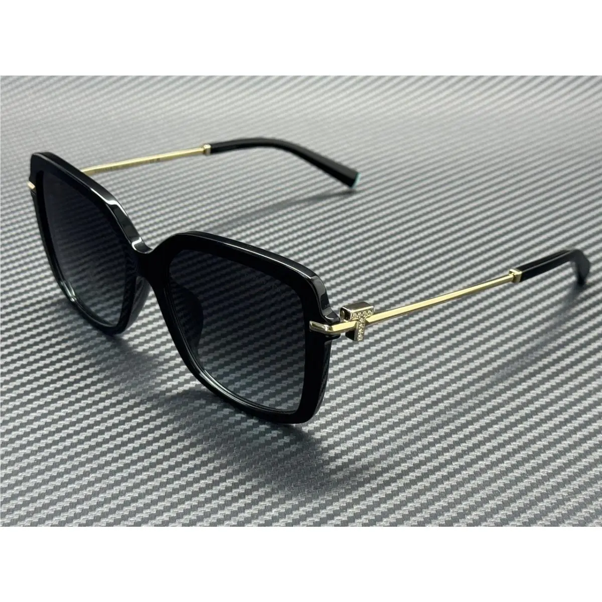 Tiffany TF4252B 80013C Black Grey Gradient Women`s 55 mm Sunglasses