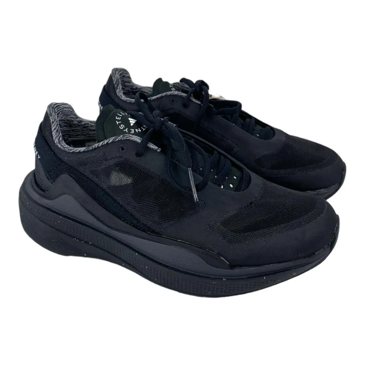Adidas x Stella Mccartney Women`s Black Earthlight Mesh Sneakers Size 7