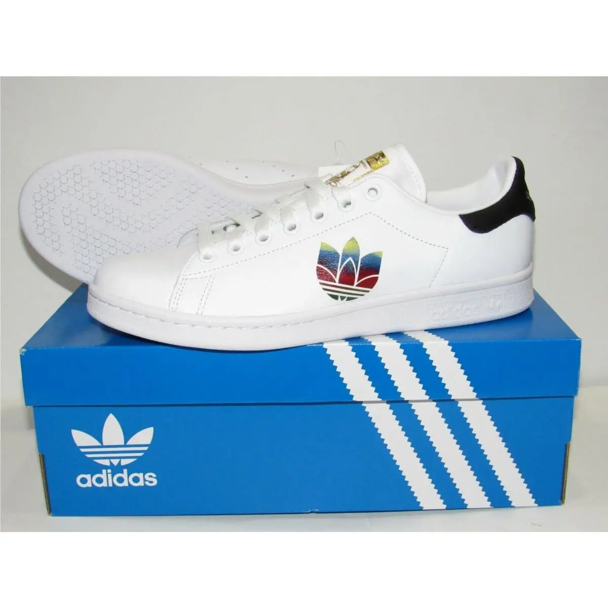 Adidas shoes - adidas Stan Smith - Stan Smith - FW2443 - White/Black/Gold accents (UPC: 191534302743) 2