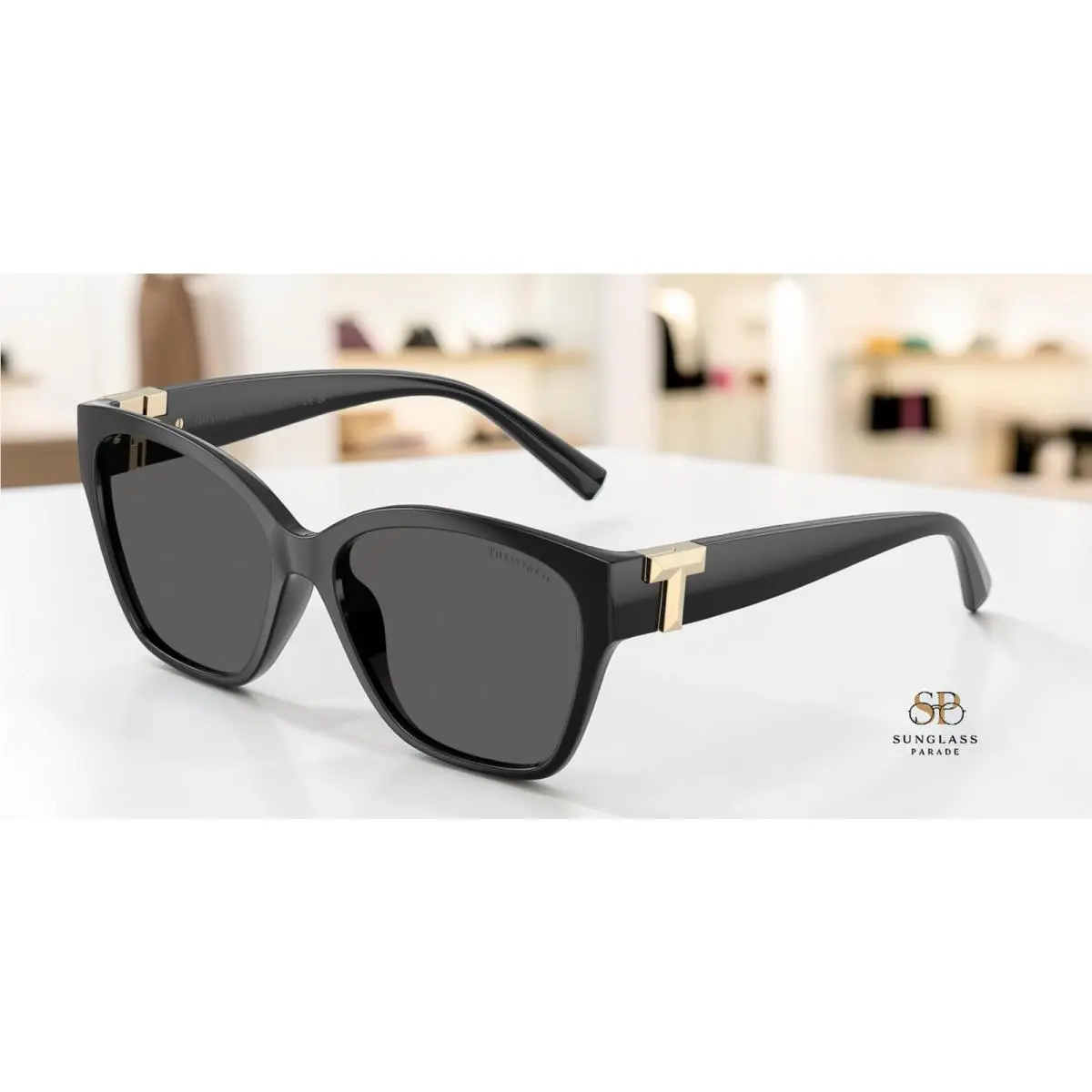 Tiffany TF4254U 8001S4 Black Dark Grey 56 mm Women`s Sunglasses by Tiffany & Co.