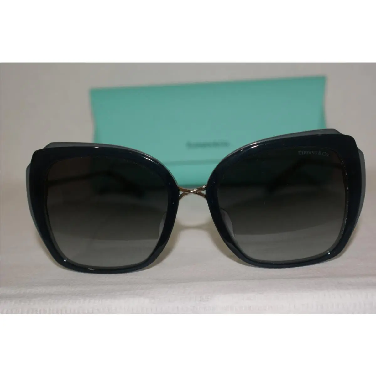 Authenti Tiffany Sunglasses 4160 Blue/blue Gray 8288/3C 54-19 W Origina Case