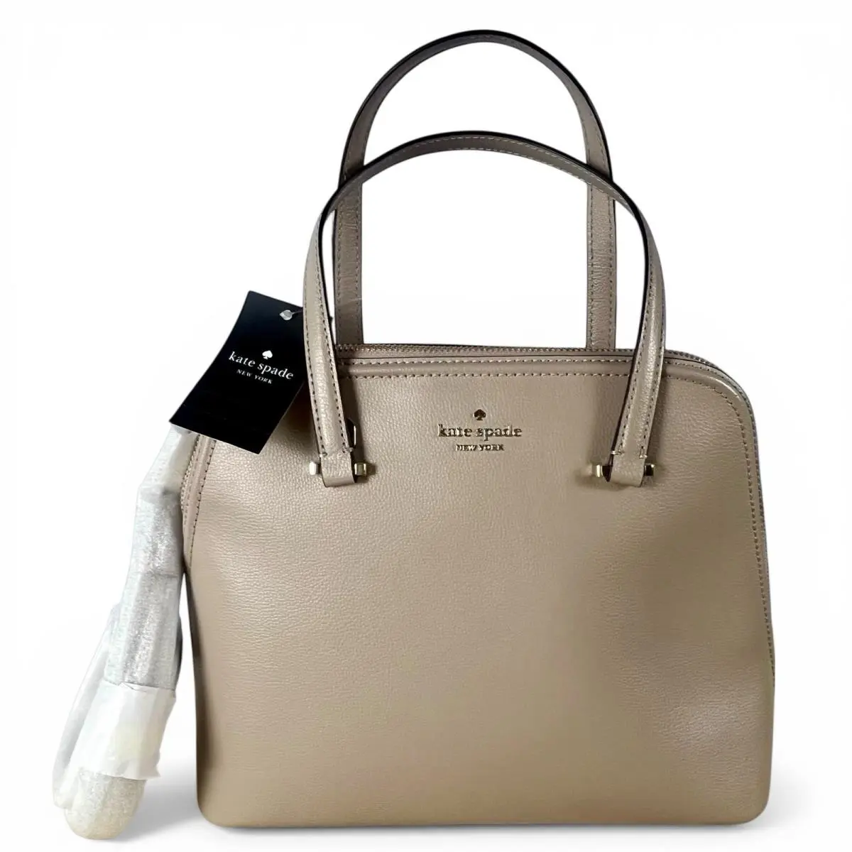 Kate Spade New York Patterson Drive Pebbled Purse Dome Bag Crossbody Taupe