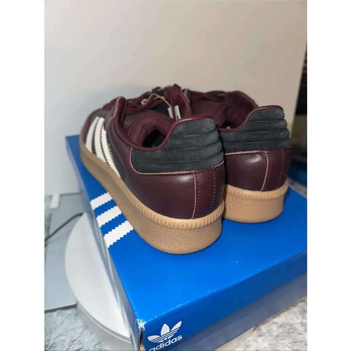 Adidas shoes - adidas Samba - Samba - Maroon/Wonder Beige/Gum-red (UPC: 197614761592) 8