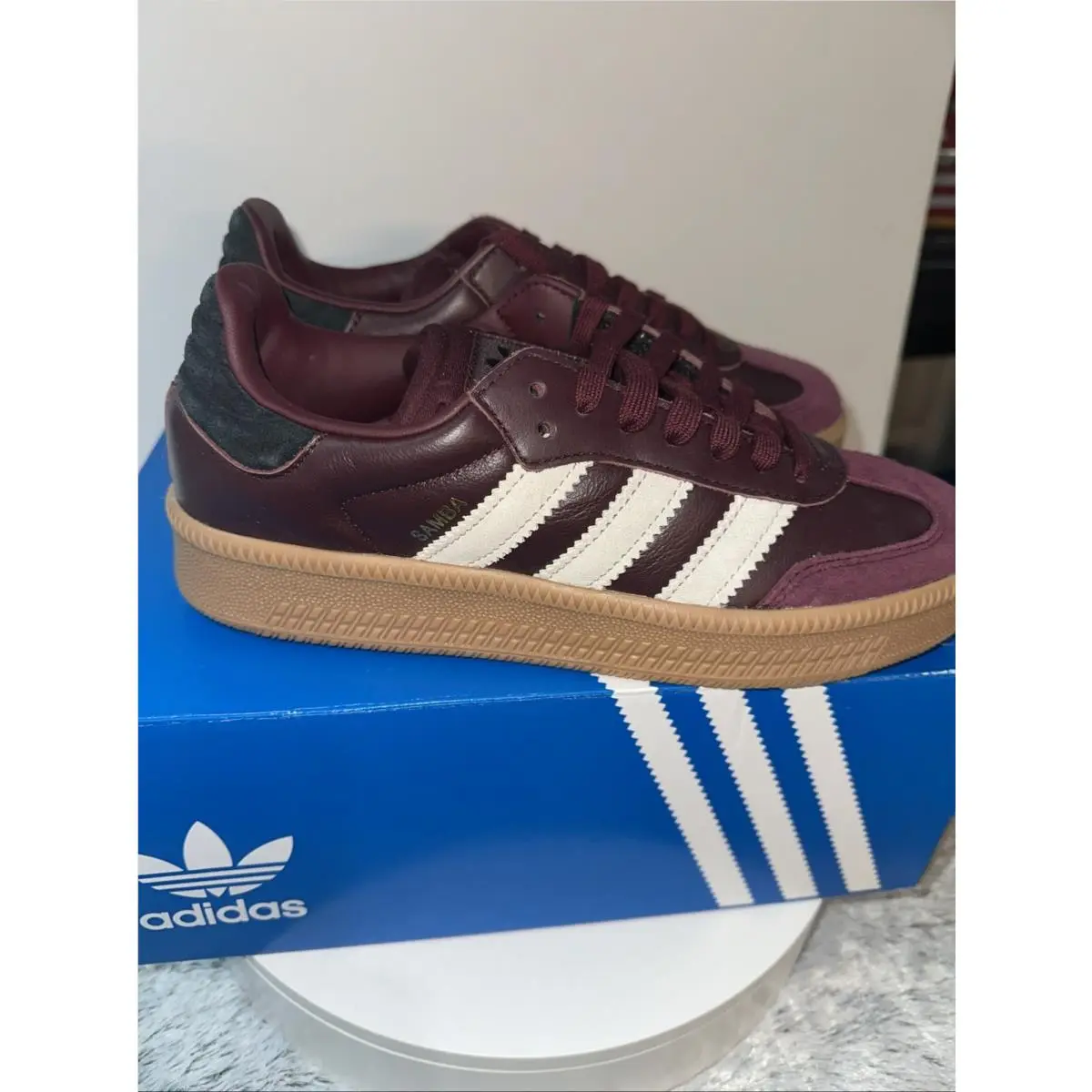 Adidas shoes - adidas Samba - Samba - Maroon/Wonder Beige/Gum-red (UPC: 197614761592) 13