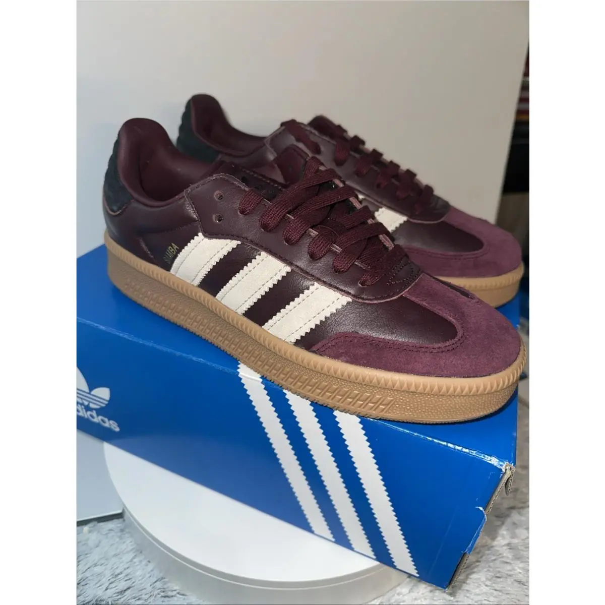 Adidas shoes - adidas Samba - Samba - Maroon/Wonder Beige/Gum-red (UPC: 197614761592) 14