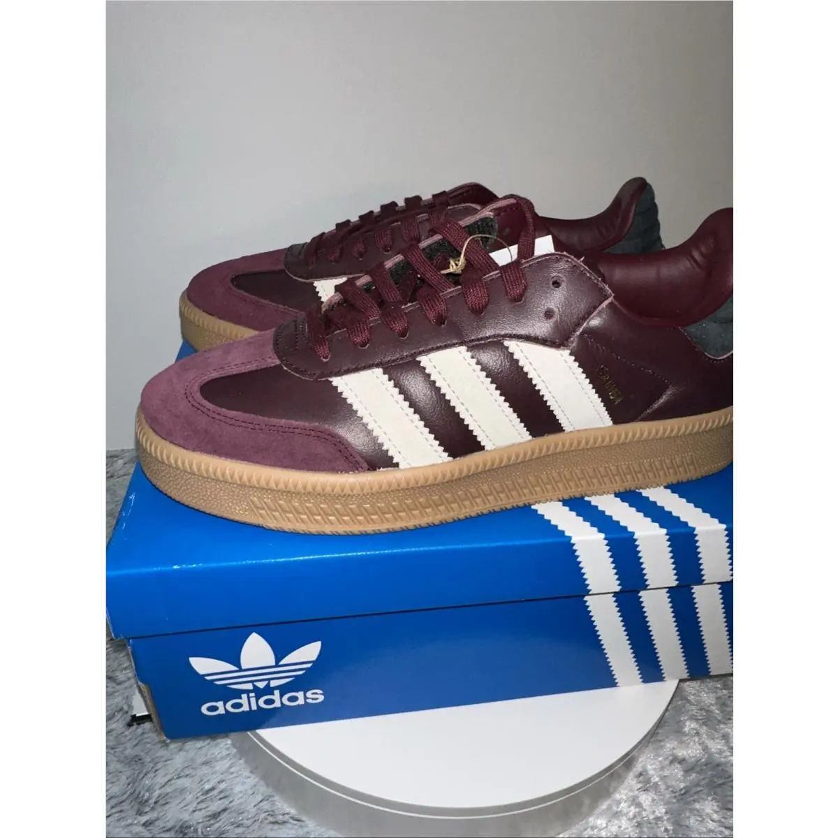 Adidas shoes - adidas Samba - Samba - Maroon/Wonder Beige/Gum-red (UPC: 197614761592) 5