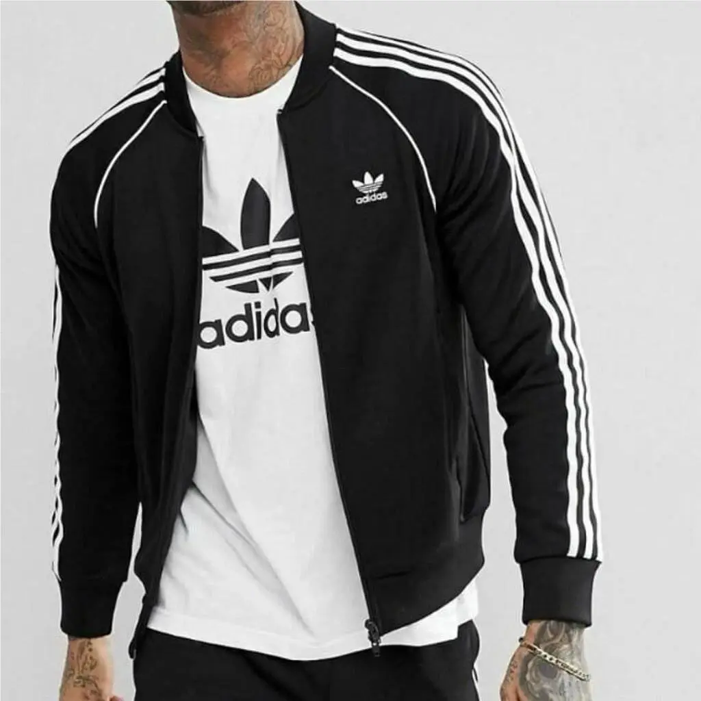 Adidas Originals Sst Track Jacket CE2392 Classics Men`s Size M Black 3-Stripes
