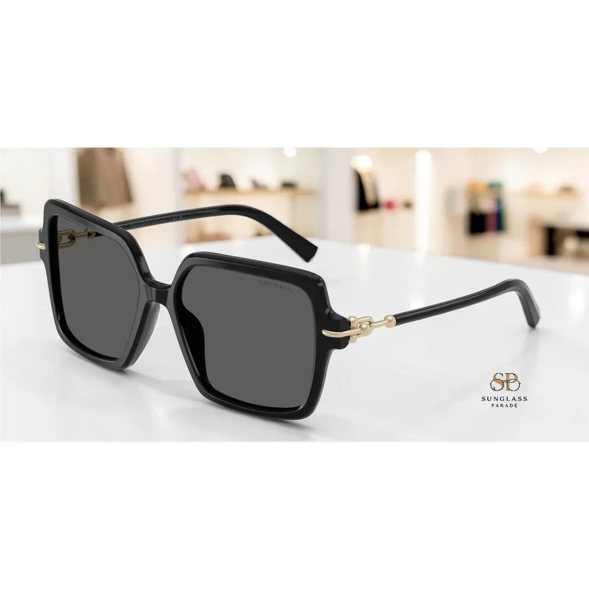 Tiffany TF4260U 8001S4 Black Dark Grey 57 mm Women`s Sunglasses by Tiffany & Co.