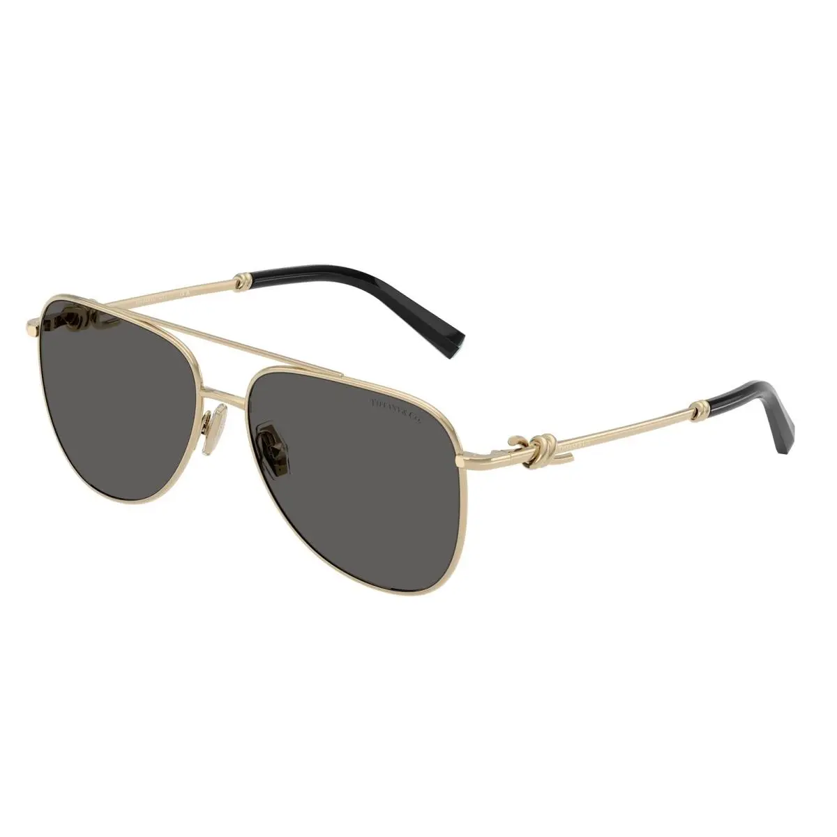 Tiffany TF3116 6021S4 Pale Gold Dark Grey 59 mm Women`s Sunglasses