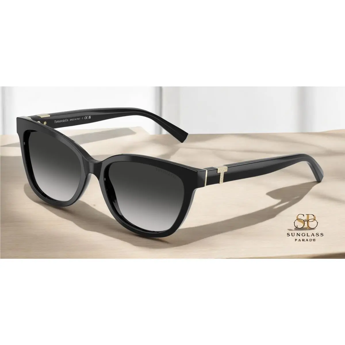 Tiffany TF4237B 80013C Black Grey Gradient 55 mm Women`s Sunglasses