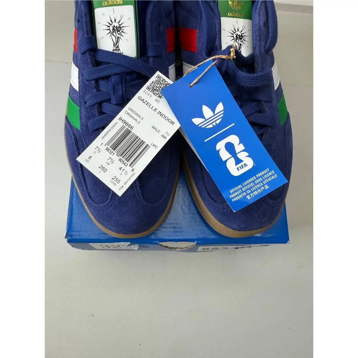Adidas shoes - Gazelle Indoor 1966 FIFA World Cup - Blue 0