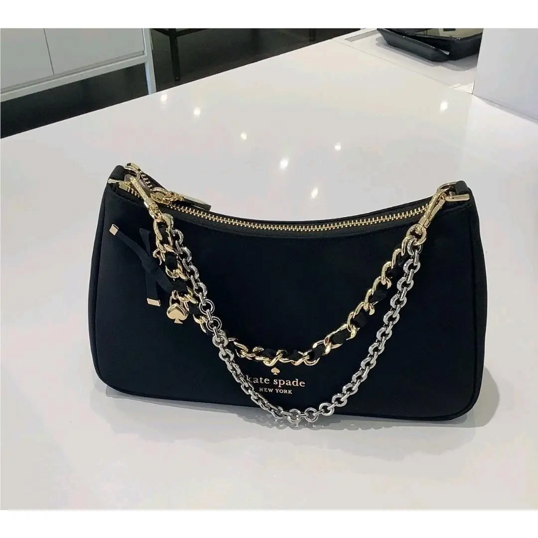 Kate Spade KN256 Margot Nylon Convertible Shoulder Bag in Black