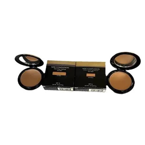 2 Revlon Complexion One Step Make up Oil Free .35 oz Sun Beige Please Read