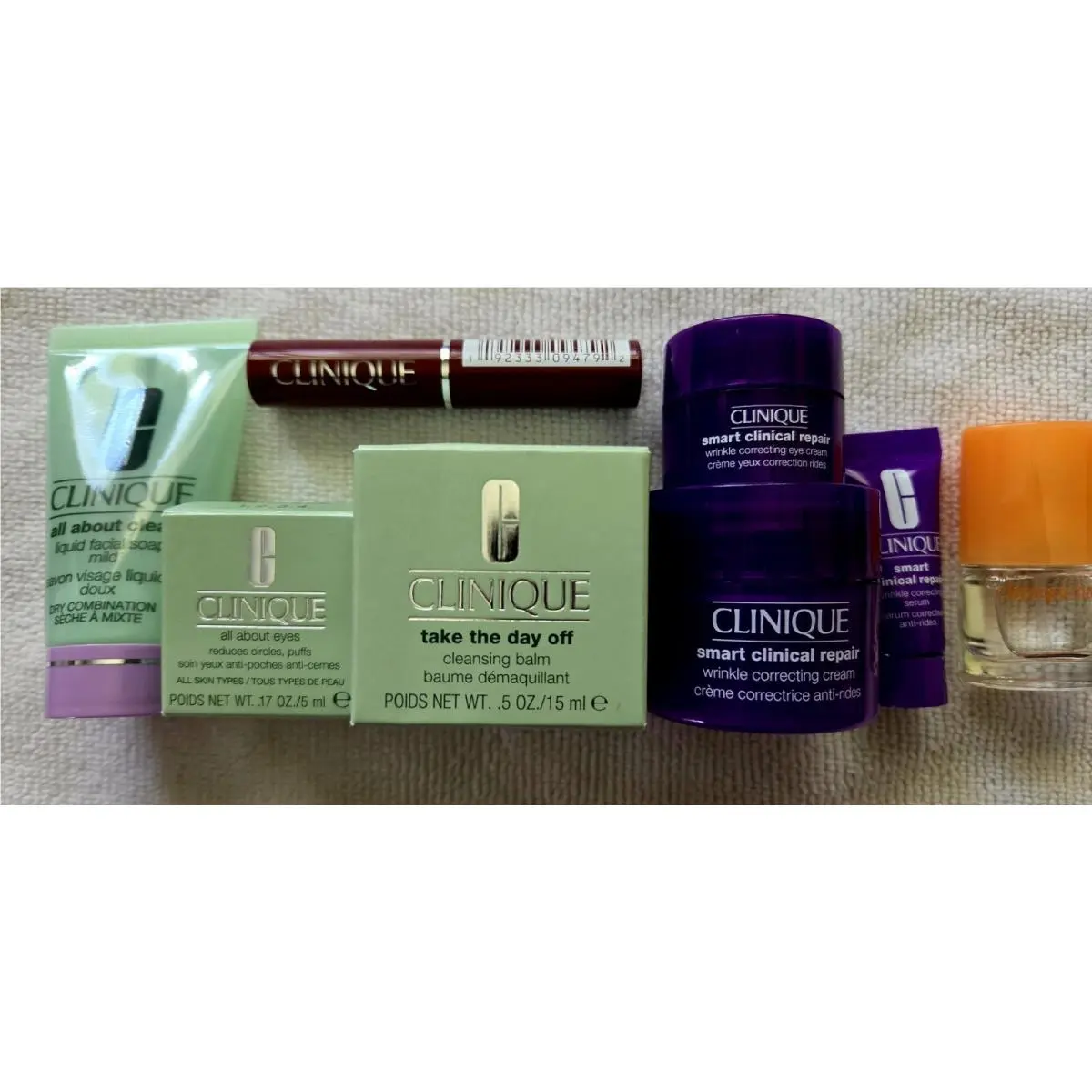 Clinique Gift Set Smart Clinical Repair Black Honey Take The Day Off Travel Size