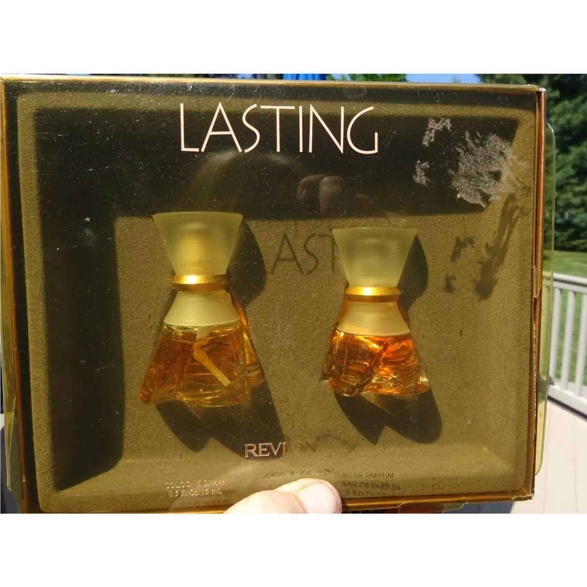 2 Revlon Lasting Cologne Spray 0.5 oz -0.3 oz Eau De Parfum Splash Gift Set