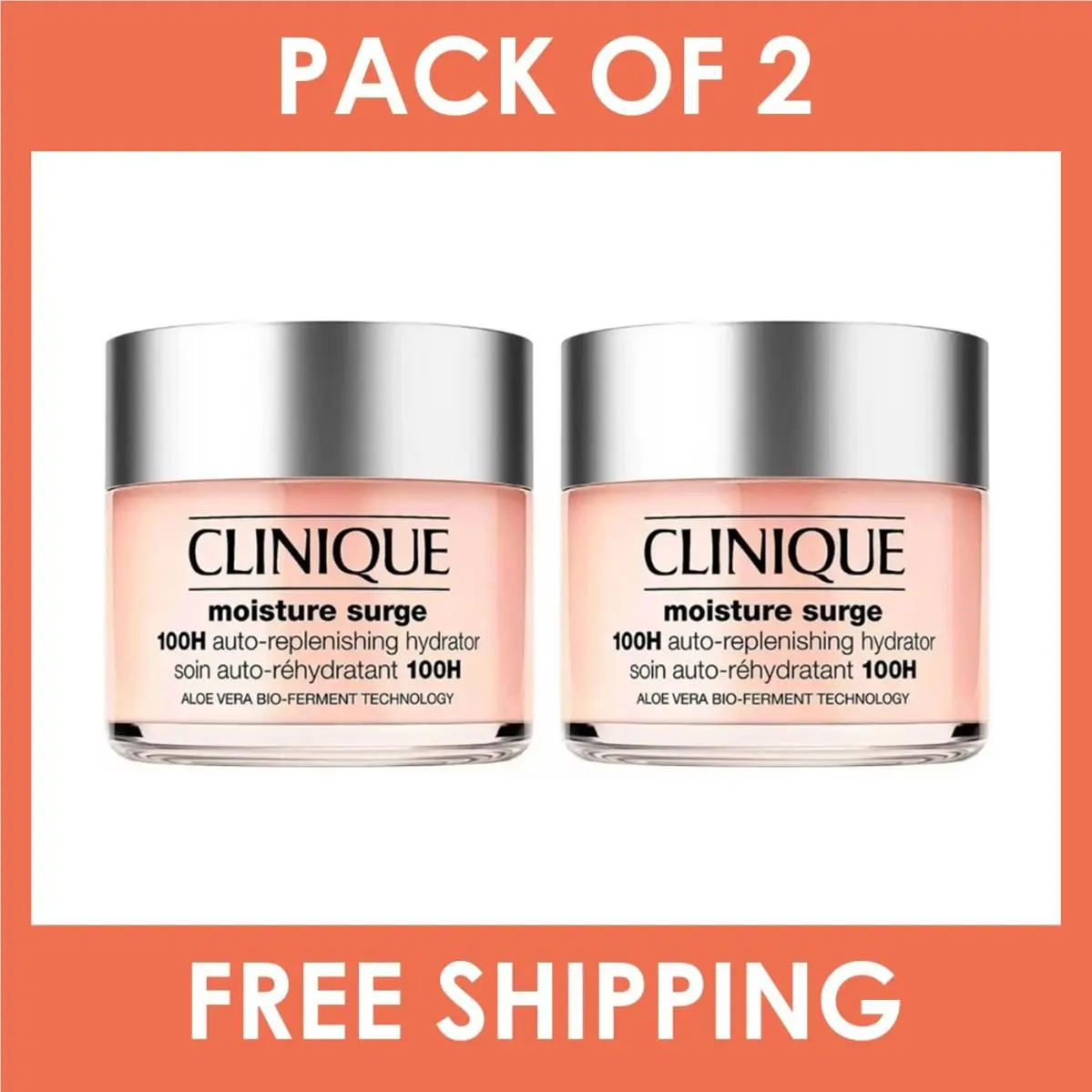 2 Pack - Clinique Moisture Surge 100H Auto-replenishing Hydrator 125ml/4.2oz