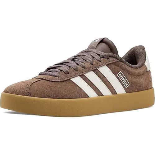 Adidas Women’s VL Court 3.0 Sneakers Preloved Brown Chalk White Gum 9.5
