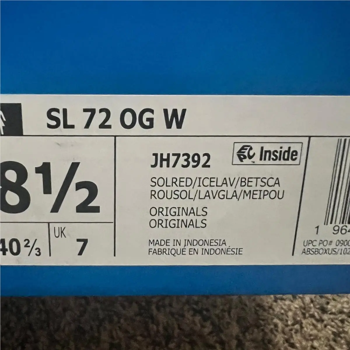 Adidas shoes - adidas SL 72 OG W - Red 6
