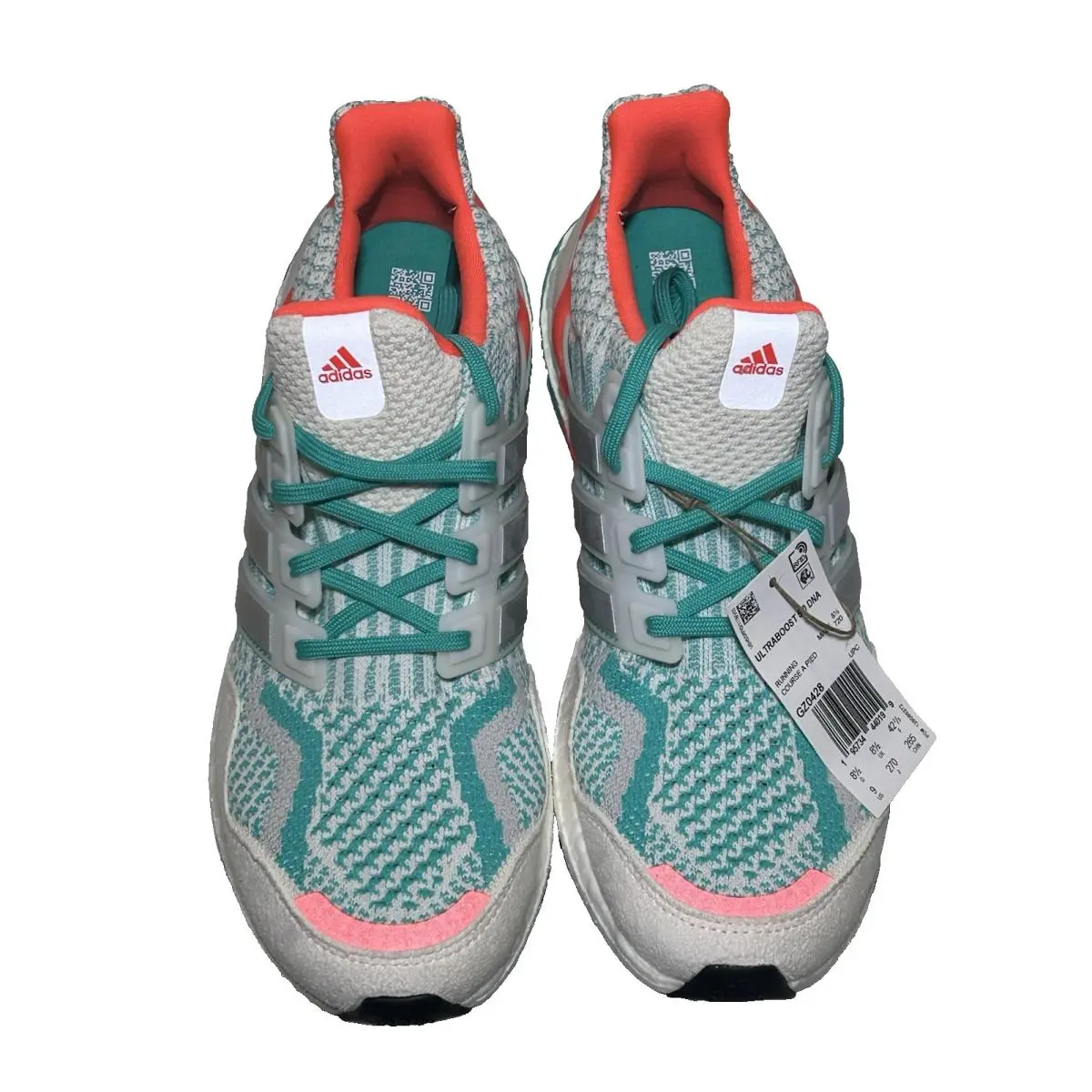 Adidas shoes - adidas UltraBoost 5.0 - UltraBoost - GZ0428 - Chalk White/Silver Metallic/Mint Rush (UPC: 195734440199) 2