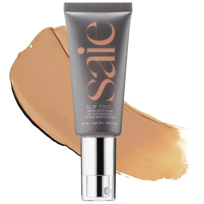 Slip Tint – Lightweight Tinted Moisturizer 14 Shades 1.3oz/40mL Three + Half - for light to medium skintones with by Saie