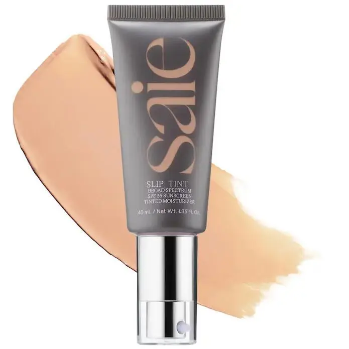 Slip Tint – Lightweight Tinted Moisturizer 14 Shades 1.3oz/40mL Two - for very light skintones with peach underton by Saie