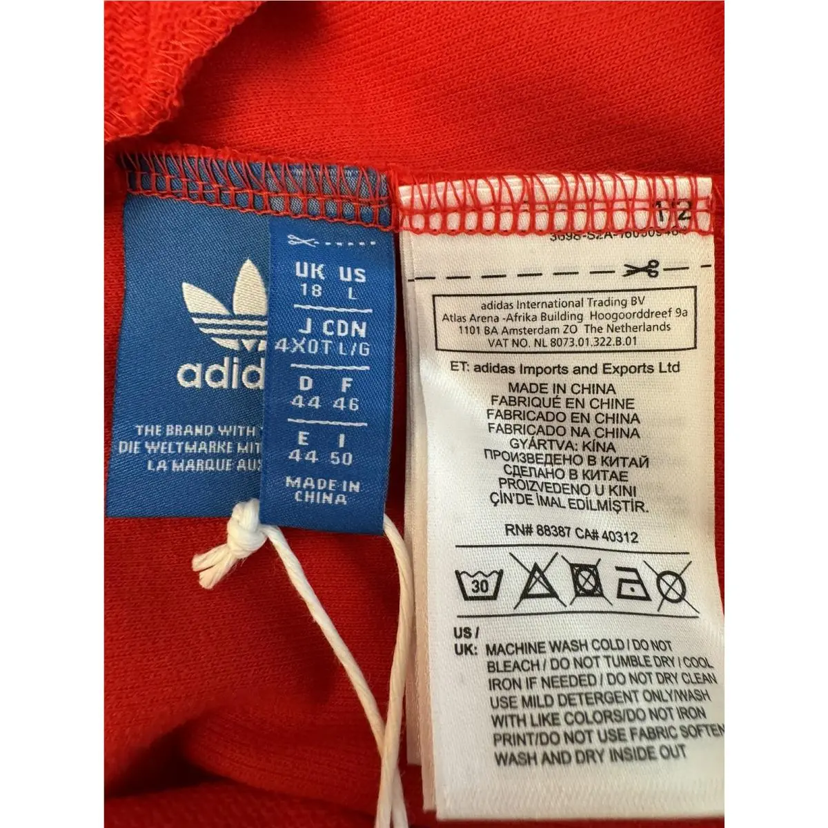 Adidas clothing - adidas Originals - Originals - Red (UPC: 4056559427221) 8