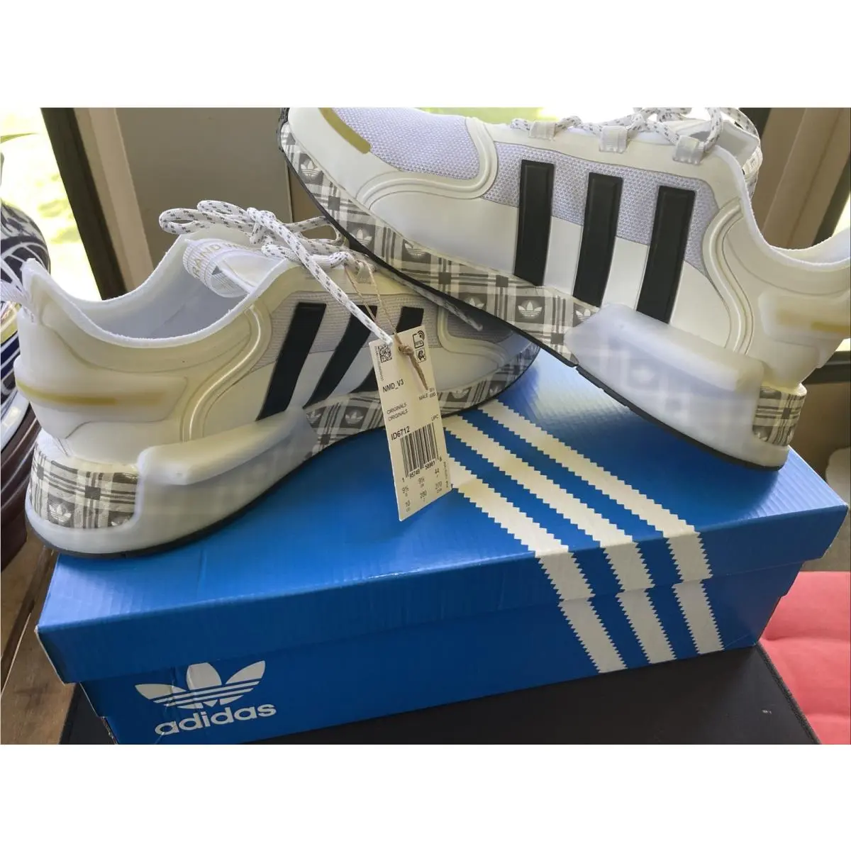 Adidas NMD_V3 Shoes Size 10 Men`s Cloud White Running Shoes ID6712