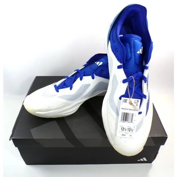 Adidas Adizero Select 2.0 Team Issued Jayhawks Basketball Shoes IG6686 Size 12.5