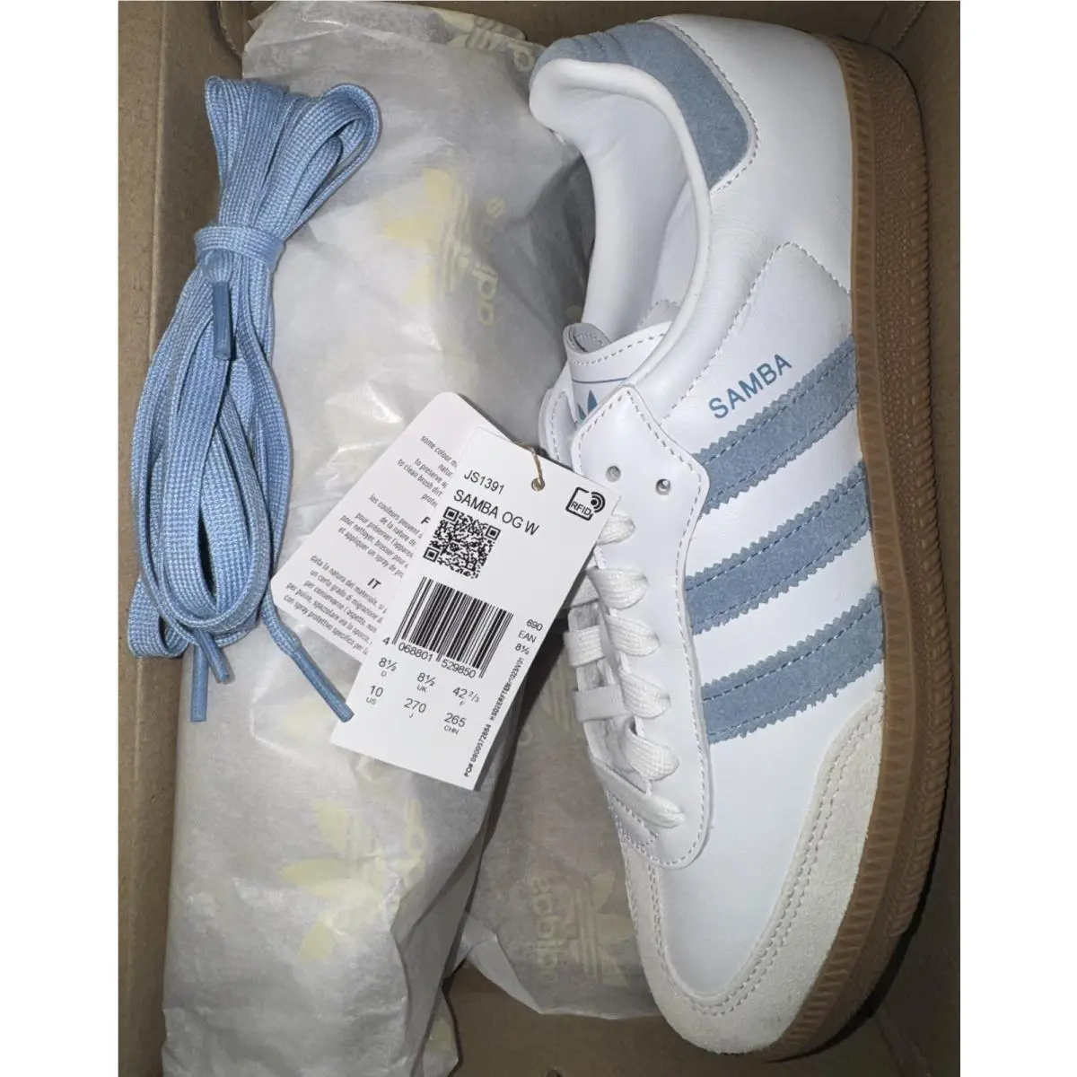 Adidas shoes - adidas Samba - Samba - JS1391 - White, Manufacturer: Cloud White/Alumina/Ash Blue 6