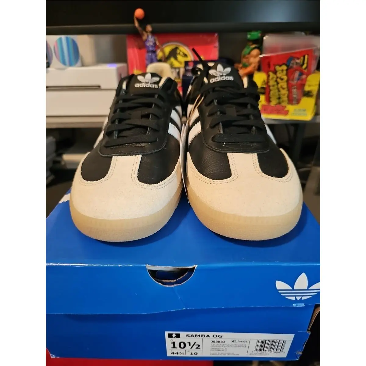 Adidas Samba OG Mens Lifestyle Shoes Off White/core Black/gum 3 Size 10.5