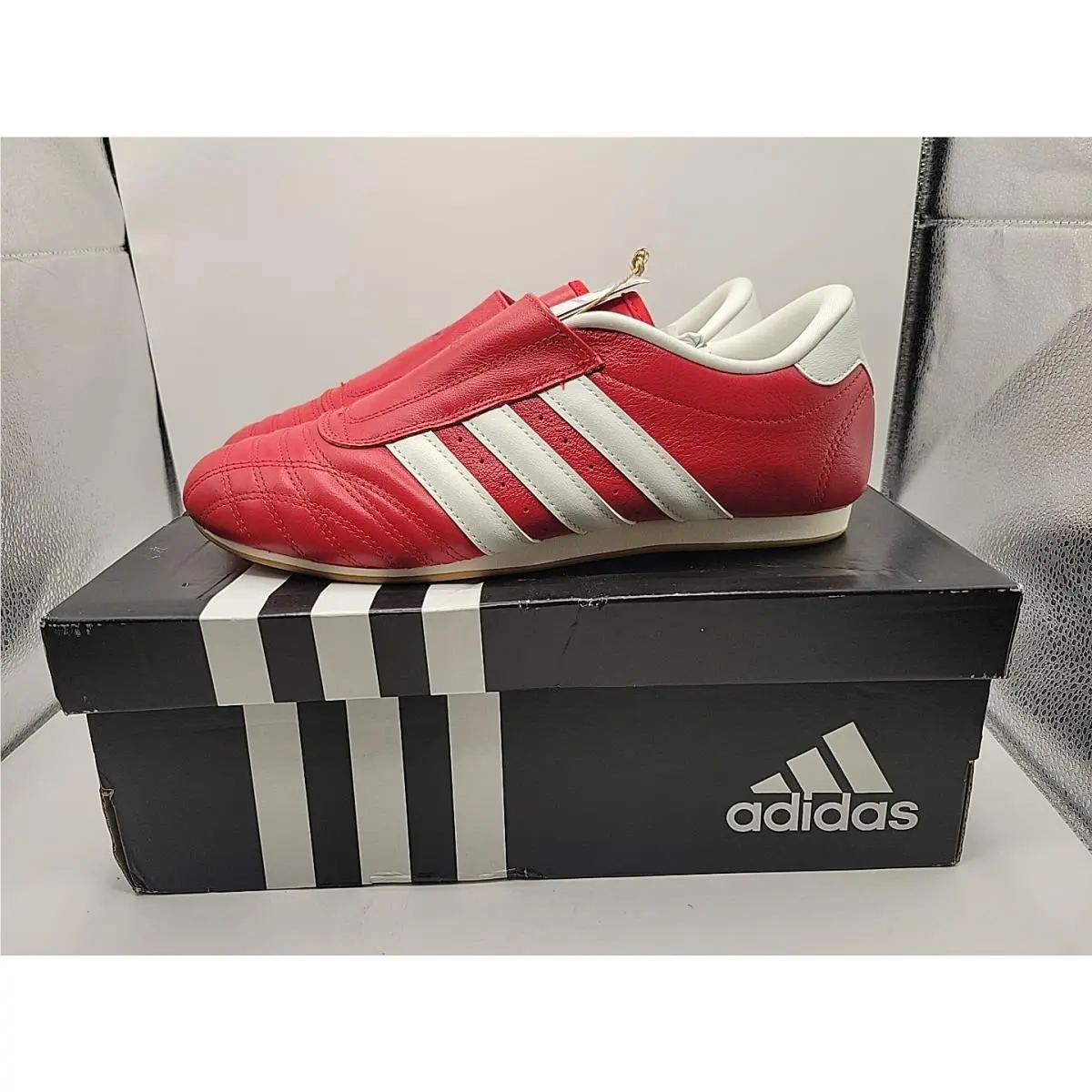 Women`s Size 9.5 - Adidas Taekwondo Red/ White Gum
