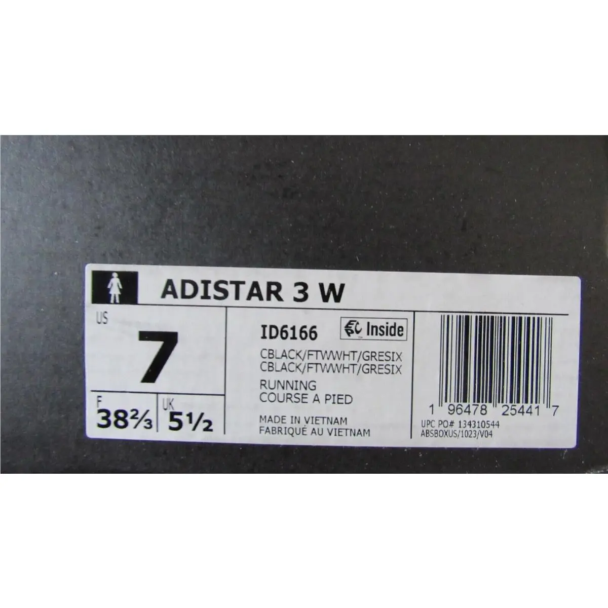 Adidas shoes - adidas adistar - adistar - ID6166 - Black (UPC: 196478254431) 0