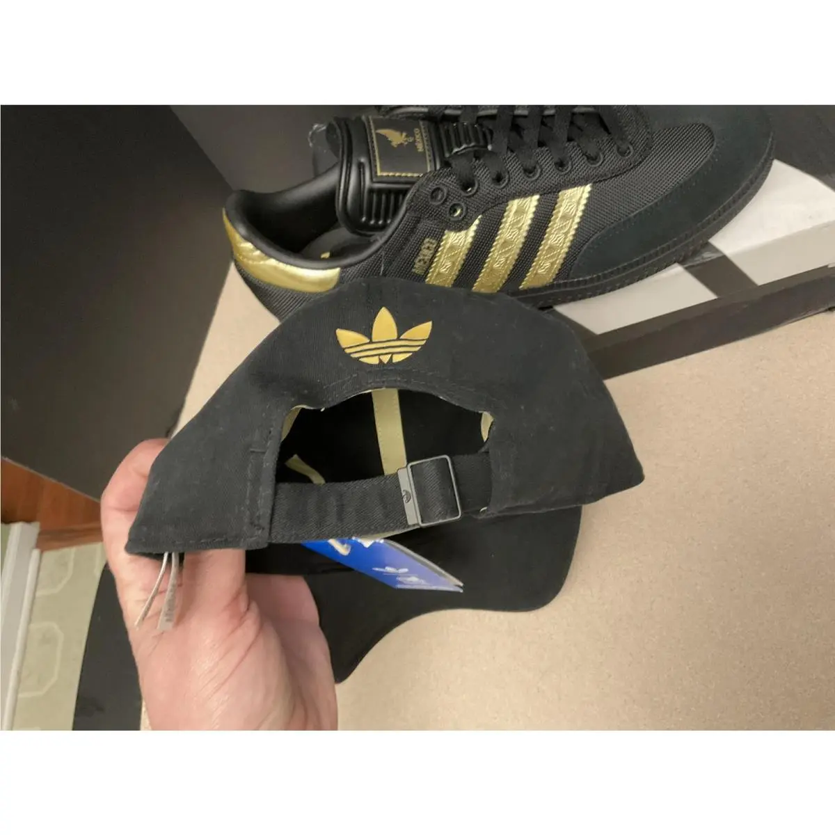 Adidas shoes - Adidas Samba FMF Mexico - Samba FMF Mexico - Black/Gold 4