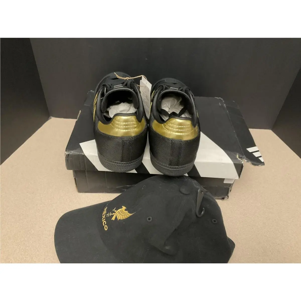 Adidas shoes - Adidas Samba FMF Mexico - Samba FMF Mexico - Black/Gold 6
