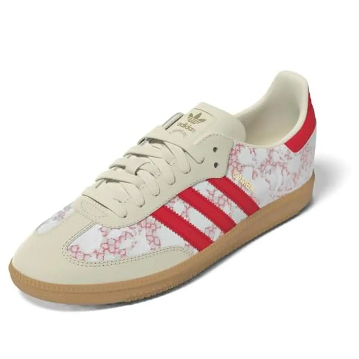 Samba OG W Women`s White Scarlet Sneakers Wide Size 9 Retro Casual Shoe by Adidas