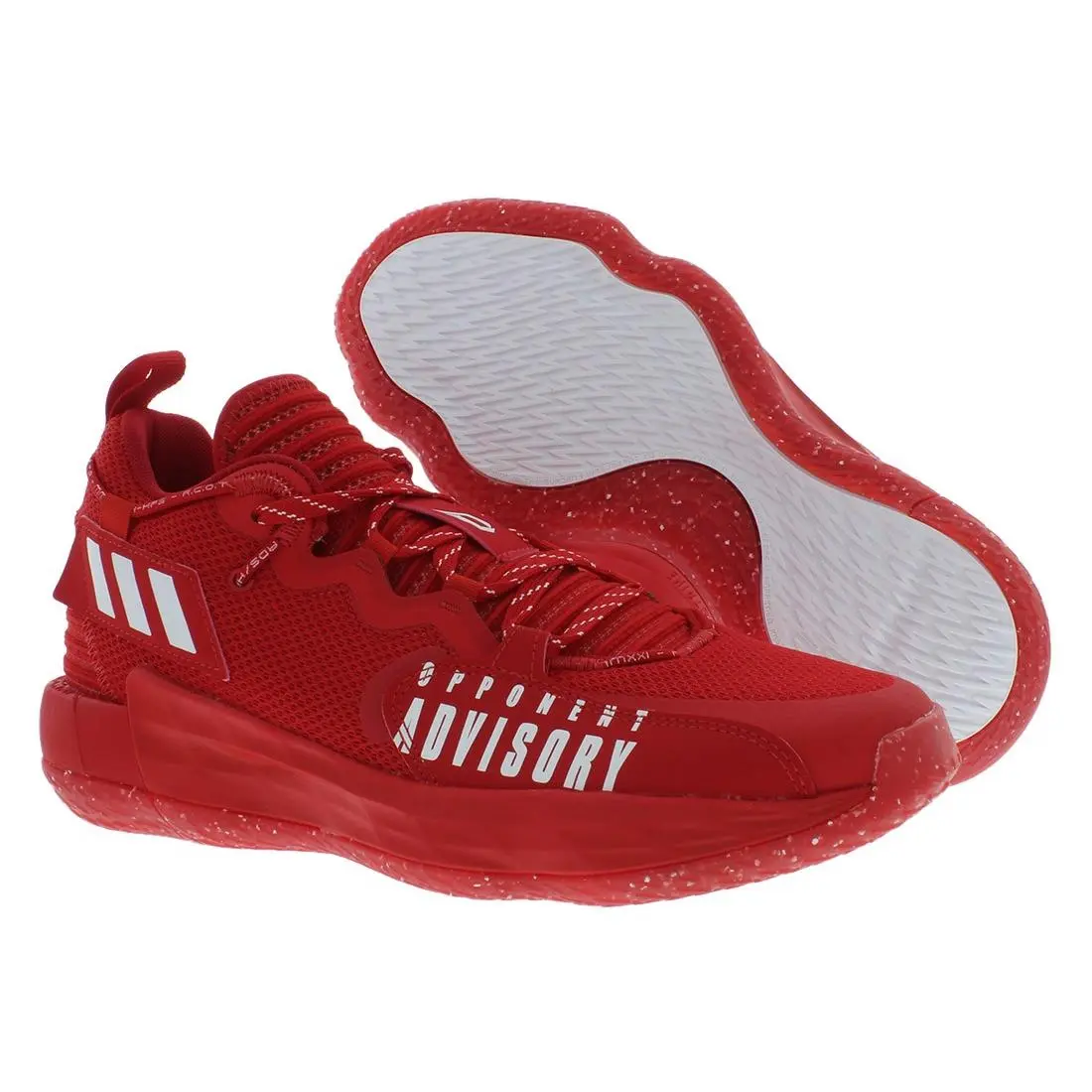 Adidas Dame 7 Extply Mens Shoes Size 13 Color: Scarlet/cloud White/silver