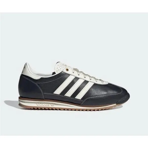 Adidas SL 72 OG Women`s Size 5 Core Black Leather Casual Shoes Sneakers JI3968