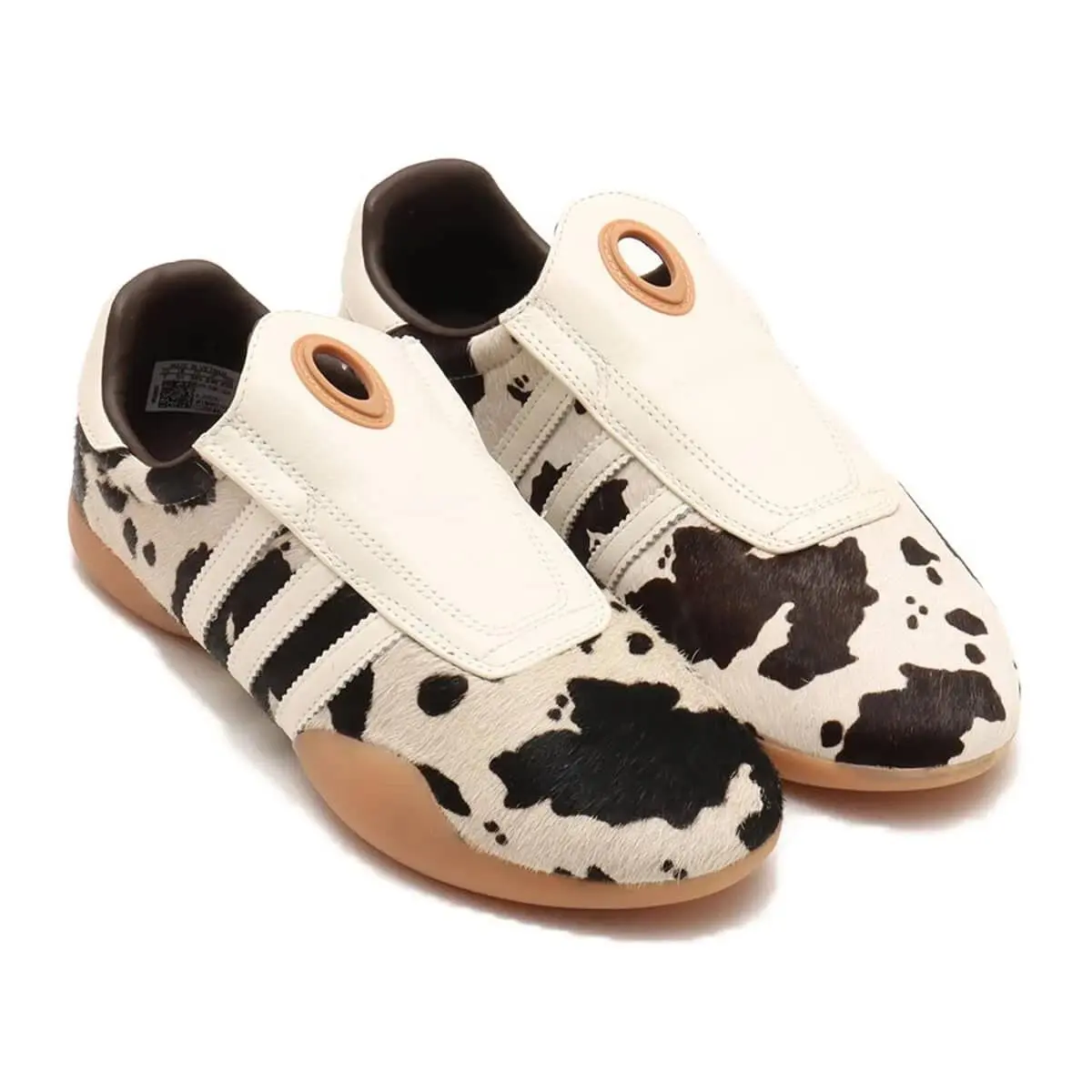Adidas Taekwondo Mei Women`s Size 8 Cow Print Off White Shoes JS0297