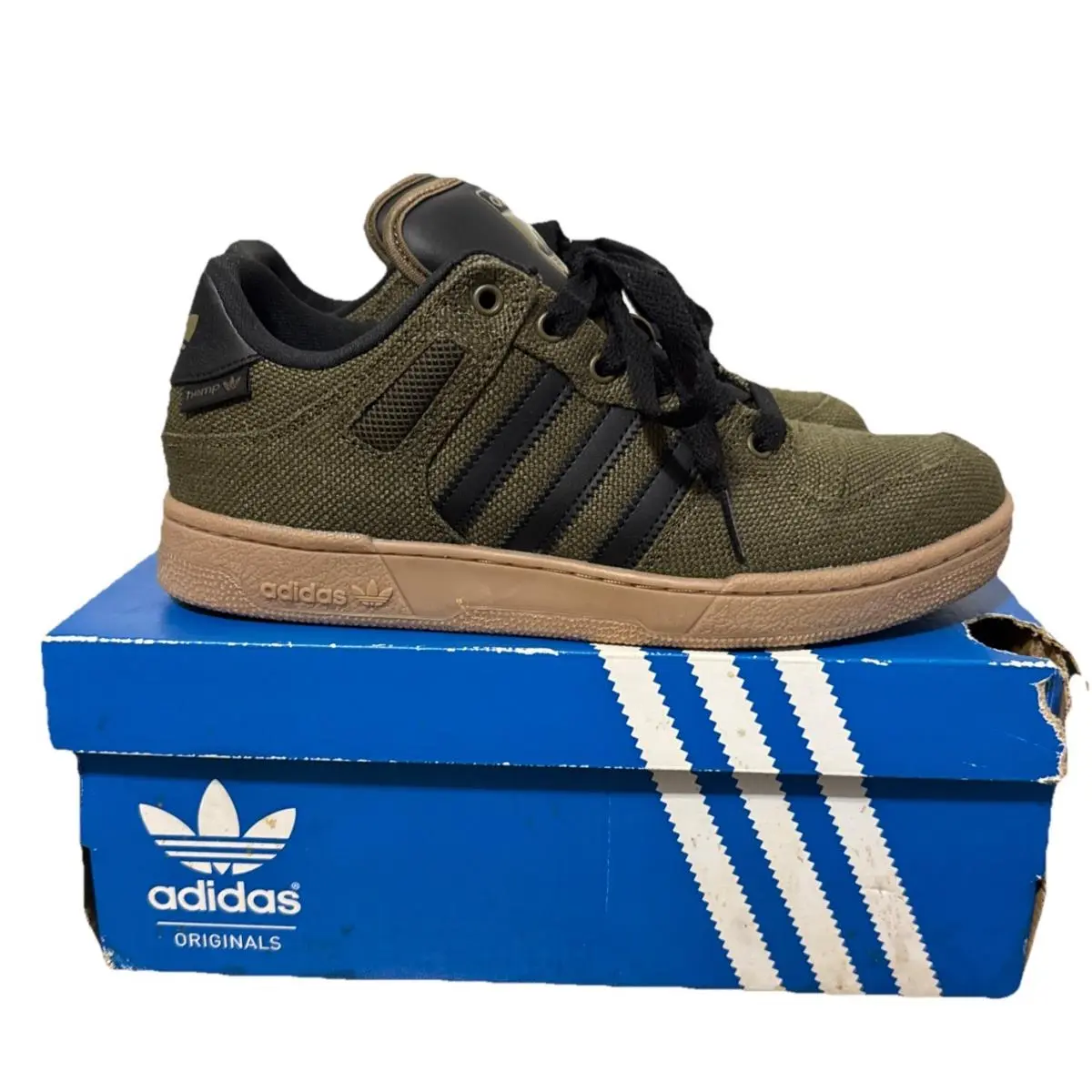 Adidas Hemp Bucktown Shoes Men Size 8 Green