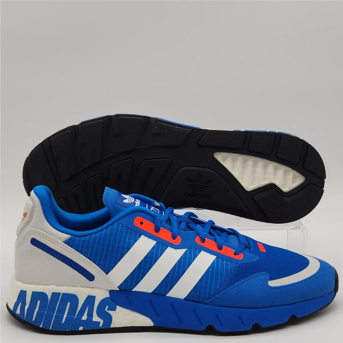 Mens Size 13 Adidas ZK 1K Boost Light Blue White Running Shoes H68720
