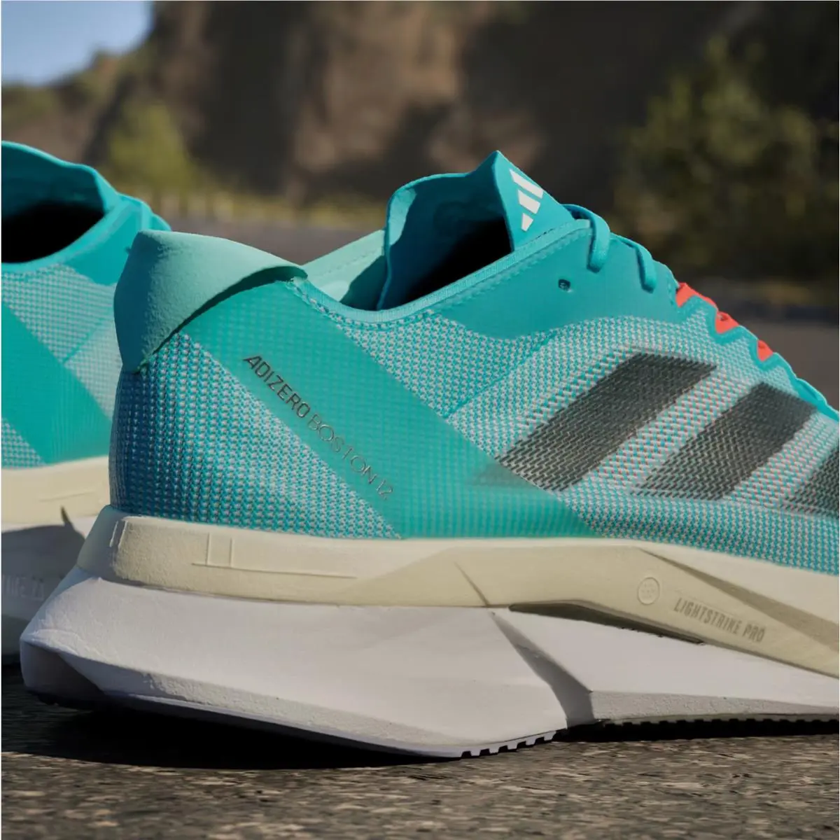 Adidas shoes - adidas Adizero Boston 12 - Adizero Boston - H03612 - Lucid Cyan/Core Black/Flash Aqua 8